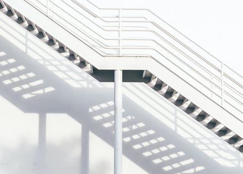 A staircase descending A staircase descending